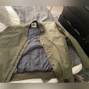 Chrome industries XL mens bomber jacket olive green